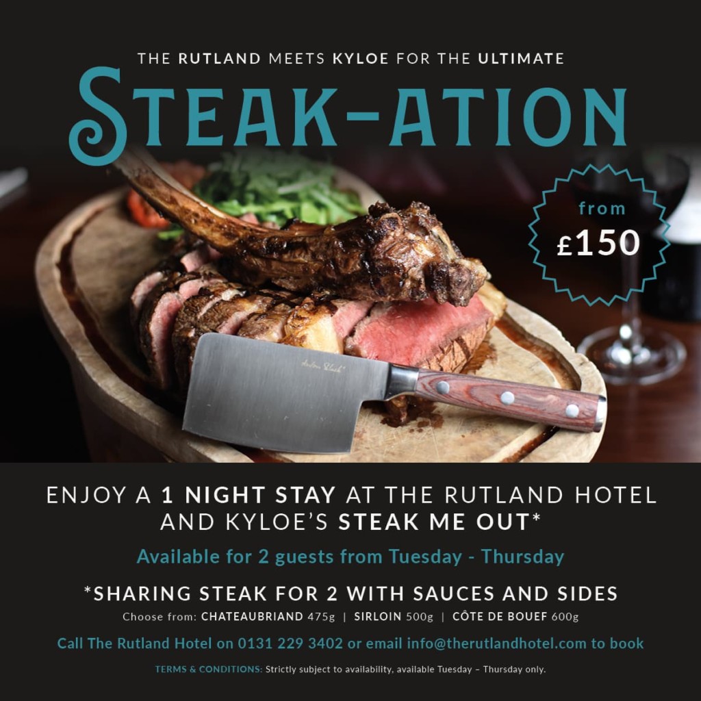 The Rutland Hotel Edinburgh Steak-ation Deal